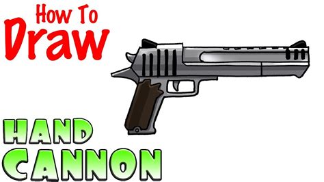 How to Draw the Hand Cannon Deagle | Fortnite - YouTube