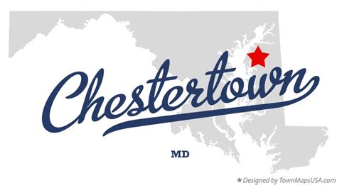 Map of Chestertown, MD, Maryland