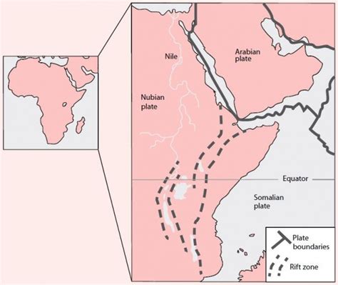 Great Rift Valley On Africa Map