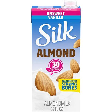 LivingWell | UNFI SILK ALMOND MILK UNSWEETENED VANILLA 32 OZ