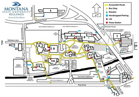 MSU Campus Map Printable