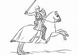 Knight Riding Horse coloring Page  Download Print Or Color Online For sketch template