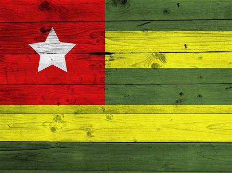 Togo flag with texture 45946574 Stock Photo at Vecteezy