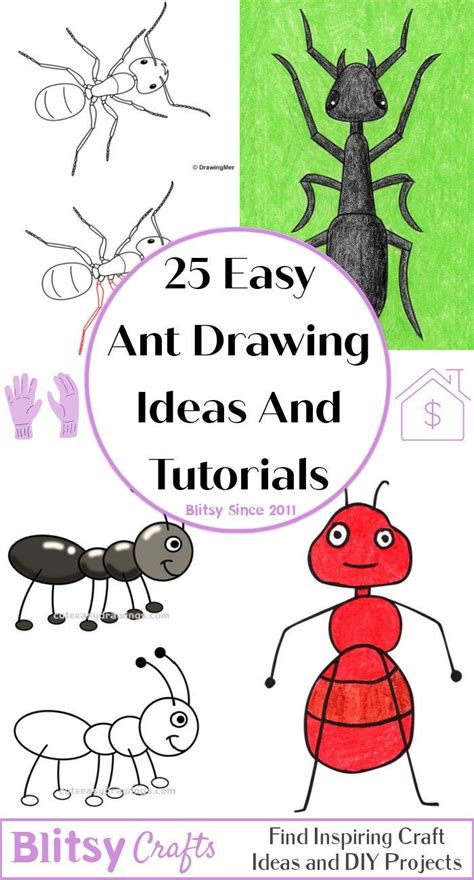 25 Easy Ant Drawing Ideas - How to Draw an Ant