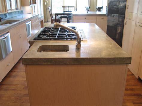 custom-kitchen-island-concrete-countertop - Concrete Creations NWA