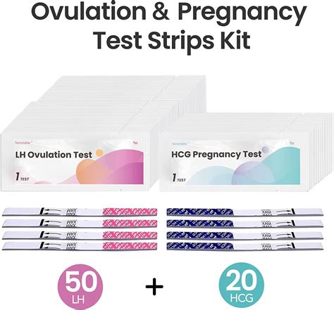 50 Ovulation Test Strips + 20 Pregnancy Test Strips | 99% Accurate & Easy to Use