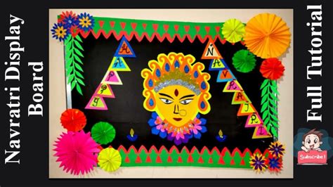 Navratri display board | Dussehra Display Board ideas for school | Maa ...