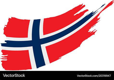 Norway flag Royalty Free Vector Image - VectorStock