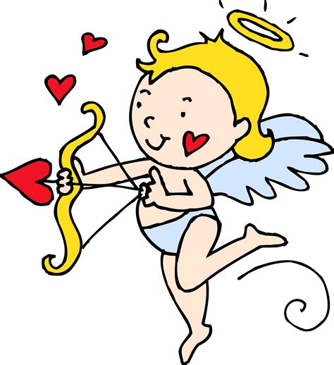 Cute Valentines Cupid Clipart - Free Clip Art