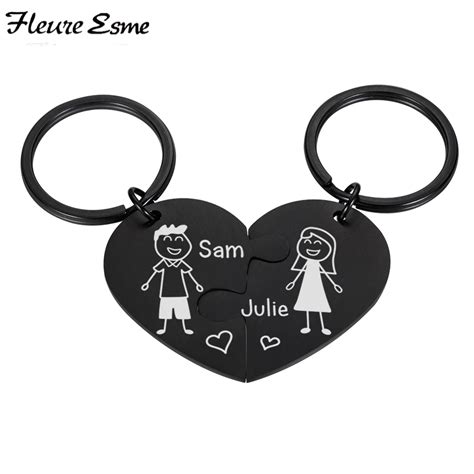 New-Valentine-s-Day-Customized-Couple-Keychain-Heart-Set-Jigsaw-Puzzle ...