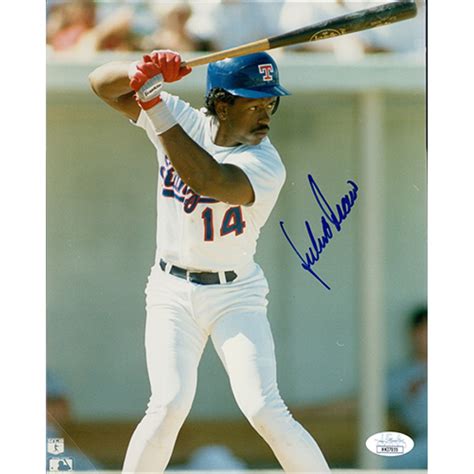 Julio Franco Texas Rangers Signed 8x10 Glossy Photo JSA Authenticated