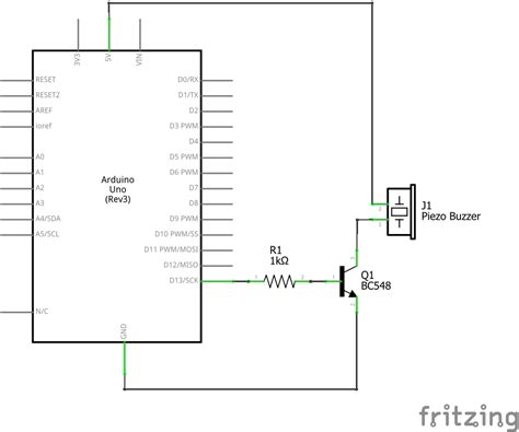 piezo buzzer circuit - Diagram Board