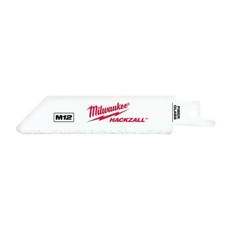 Milwaukee 4 in M12 Hackzall Fiberglass Blade (3-Pack)-49-00-5400 - The Home Depot