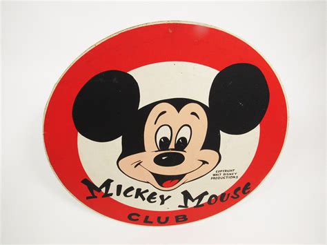 SCARCE CIRCA 1950S MICKEY MOUSE CLUB "WALT DISNEY PRODUCTIONS" STORE ...