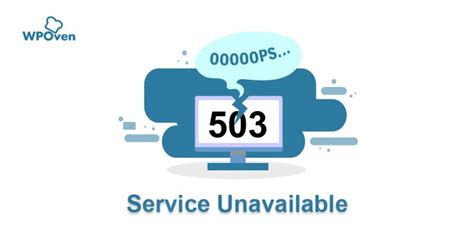 How to Fix "HTTP Error 503 Service Unavailable"? - WPOven