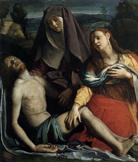 Pietà - Agnolo Bronzino, c. 1530 | Schilder, Olieverf, Schilderij