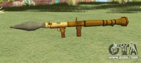 Rocket Launcher GTA V (Gold) for GTA San Andreas