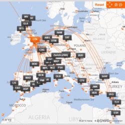 easyJet route maps