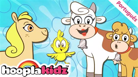 Canção de sons de animais 🦆🐴 músicas infantis | HooplaKidz Brasil - YouTube