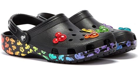 Crocs™ X Disney Classic Rainbow Black | Lyst