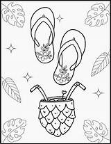 Hawaiian Tropical Luau Party Coloring Pages  End Of The Year Activities sketch template