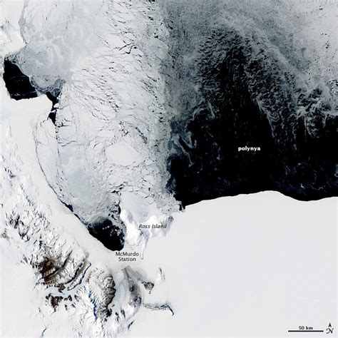 Polynya off the Antarctic Coast : Image of the Day