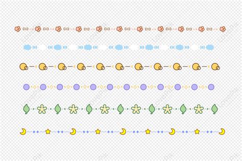 可愛邊框線條PNG插畫圖案，去背素材，插圖圖片免費下載 - Lovepik