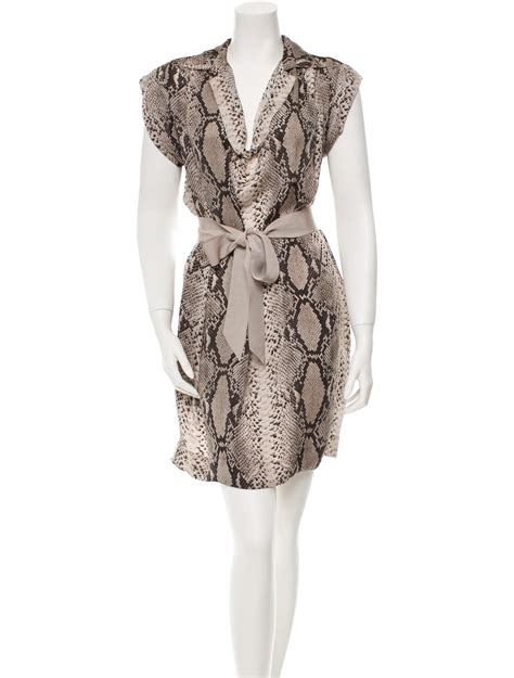 Lanvin Silk Snakeskin Print Dress - Clothing - LAN40759 | The RealReal