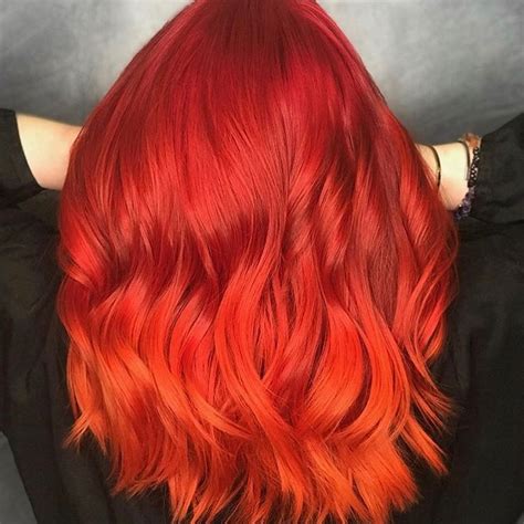 Red and Orange Hair🧡 ️🧡 ️ | Wild hair color, Fire hair, Ginger hair color