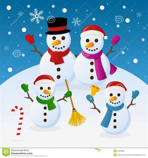 Christmas Snowmen Family | Christmas snowman, Snowman images, Christmas ...