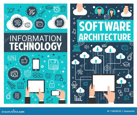 Infographic Design of Information Technology Stock Vector ...