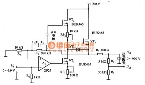 High-voltage amplifier circuit diagram for piezoelectric ceramic element - Amplifier_Circuit ...