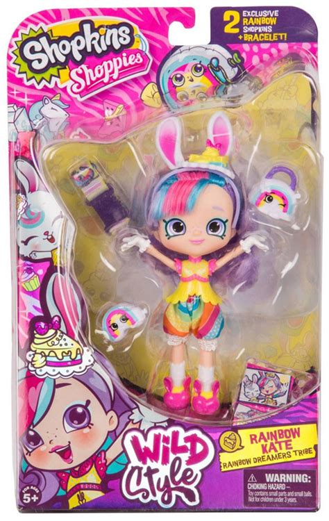 Shopkins Shoppies Season 9 Wild Style Rainbow Kate Doll Figure Moose Toys - ToyWiz