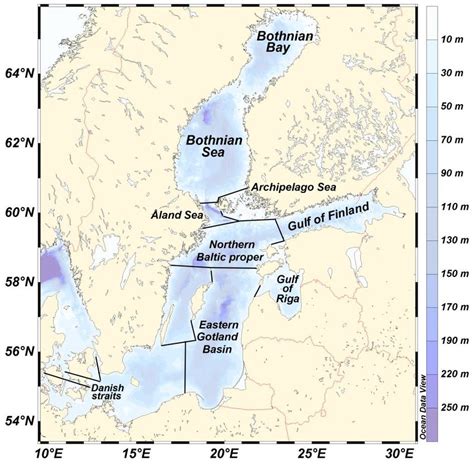 The Baltic Sea and selected sub-basins mentioned in the text. | Download Scientific Diagram