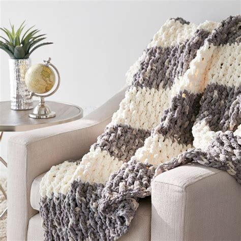 Bernat Lush Life Blanket | Yarnspirations | Chunky crochet blanket ...