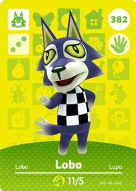 Lobo (Animal Crossing Cards - Series 4) amiibo card - amiibo life - The ...