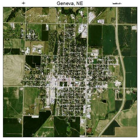 Aerial Photography Map of Geneva, NE Nebraska