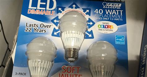 Feit Electric 40 Watt LED Dimmable Replacement Bulbs (3 pack) | Costco Weekender