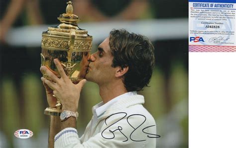 Roger Federer Autographed Signed 8X10 Photo PSA/DNA Greatest Tennis ...