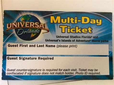 UNIVERSAL ORLANDO MULTI-DAY TICKET | in Maidstone, Kent | Gumtree