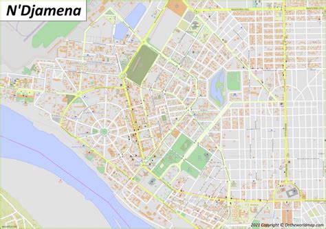 N'Djamena Map | Chad | Detailed Maps of N'Djamena