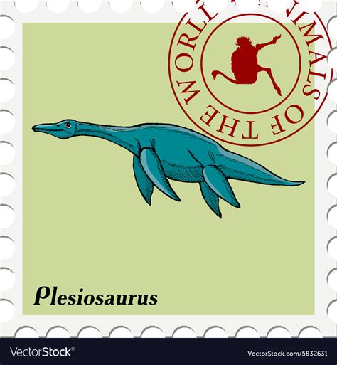 Stamp with animal Royalty Free Vector Image - VectorStock