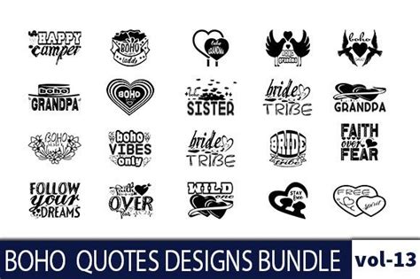 20 BOHO Quotes Designs Bundle Graphic by Nasrin Graphics · Creative Fabrica