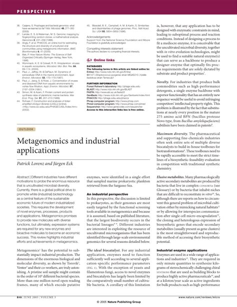 Metagenomics and industrial applications