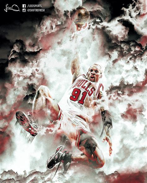 Dennis Rodman NBA Poster Design by skythlee on DeviantArt