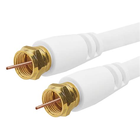 Cmple Digital Coaxial Cable F-Type Male RG6 Coax Digital Audio Video with F Connector Pin ...