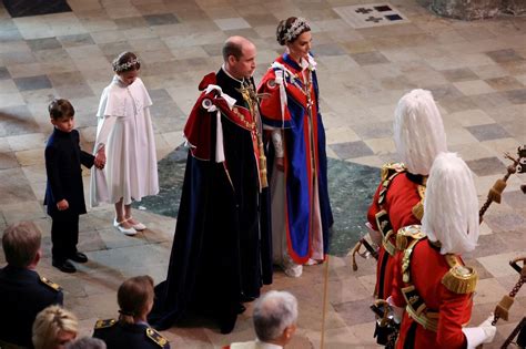 Princess Charlotte Wears Flower Crown Tiara and White Dress at King Charles' Coronation