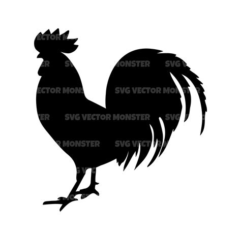 Rooster Svg. Vector Cut file for Cricut Silhouette Pdf Png | Etsy