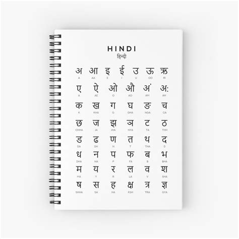 Hindi Alphabet Chart, Hindi Varnamala Language Chart, White, 54% OFF