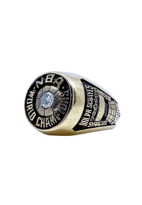 Lot Detail - 1955 Dolph Schayes Syracuse Nationals NBA World Champions Ring (Schayes Family LOA)